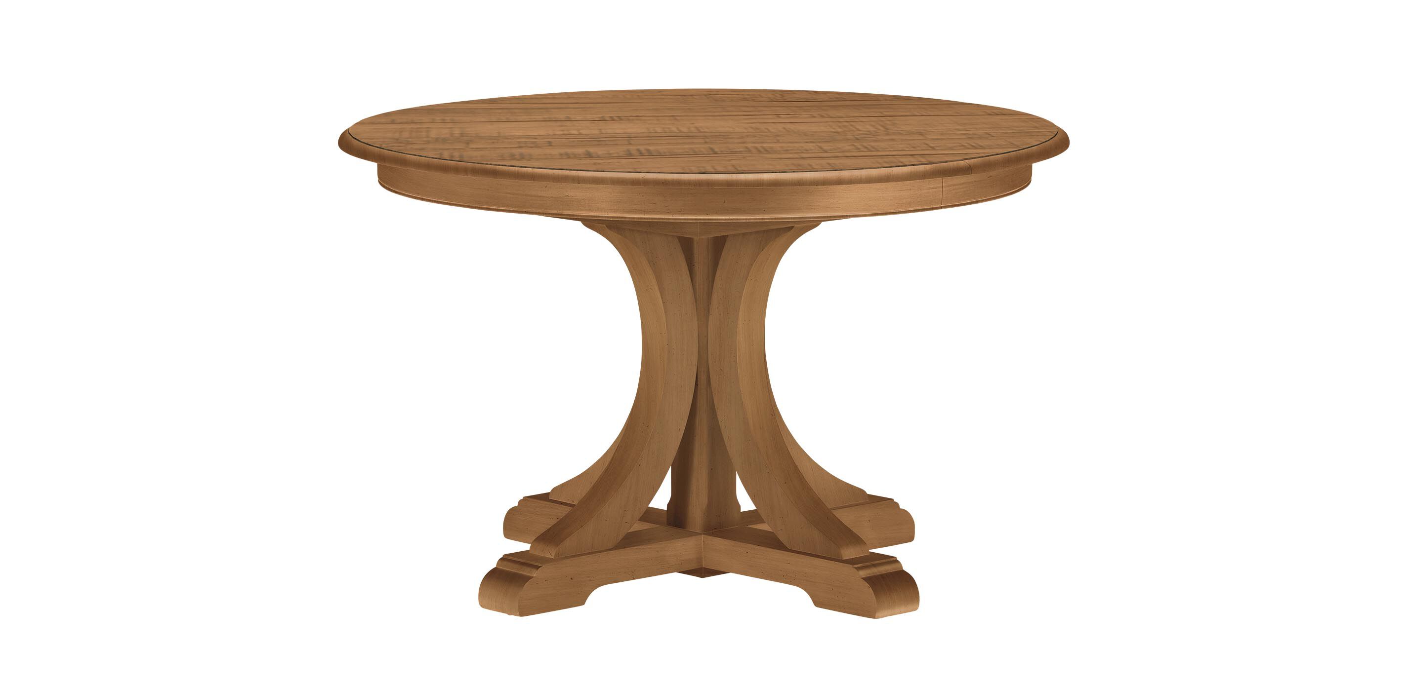 Corin Rough-Sawn Round Extension Dining Table