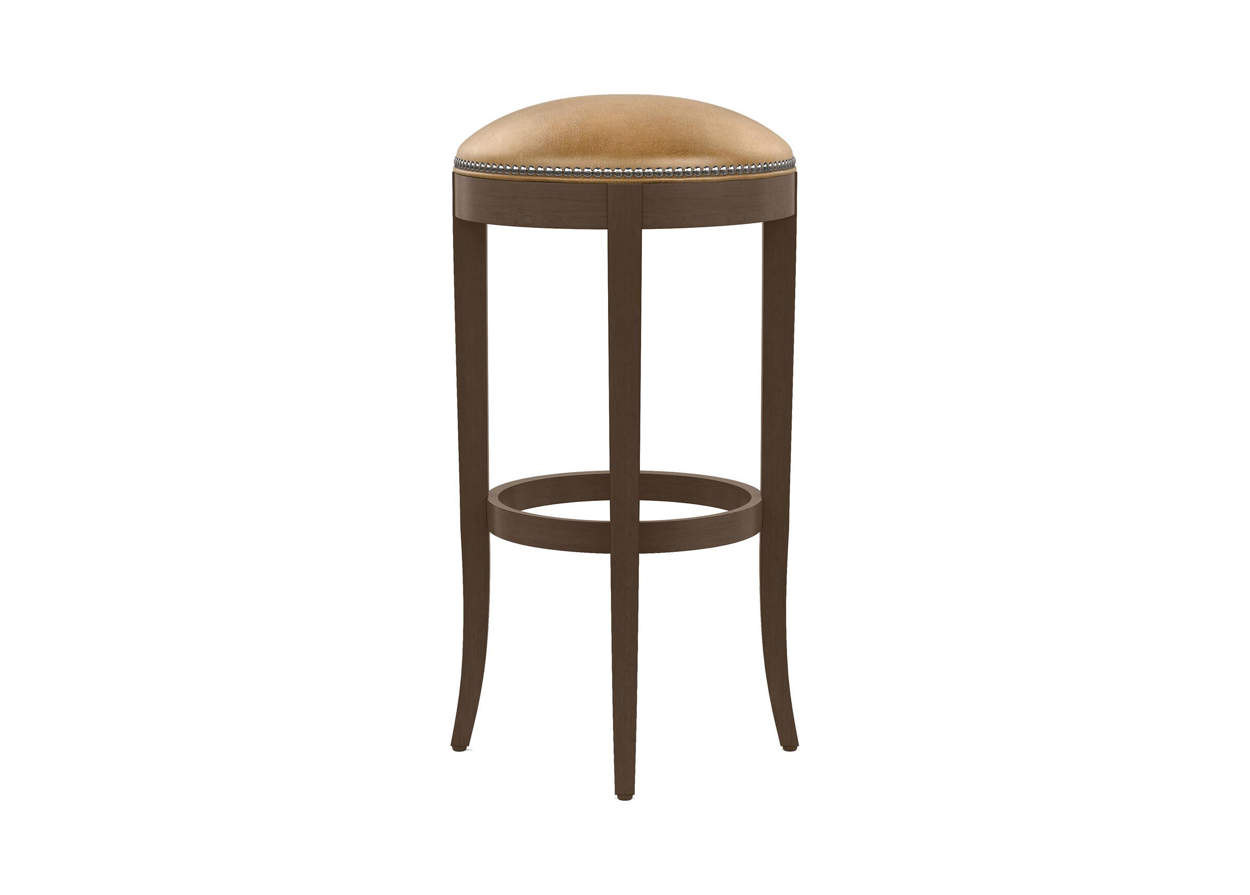 Asher Leather Barstool Bar & Counter Stools Ethan Allen