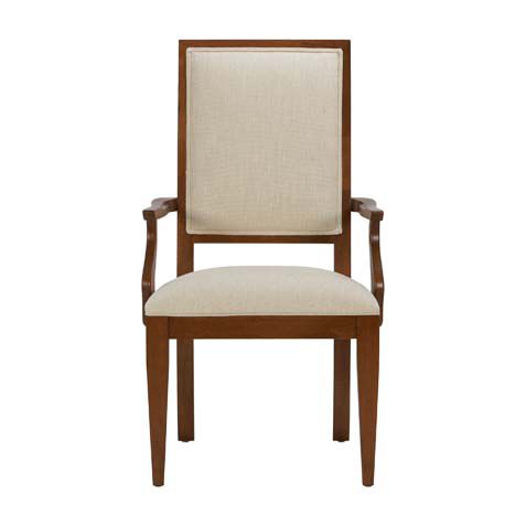 Hayden Dining Armchair: Square Back, Tapered Leg image