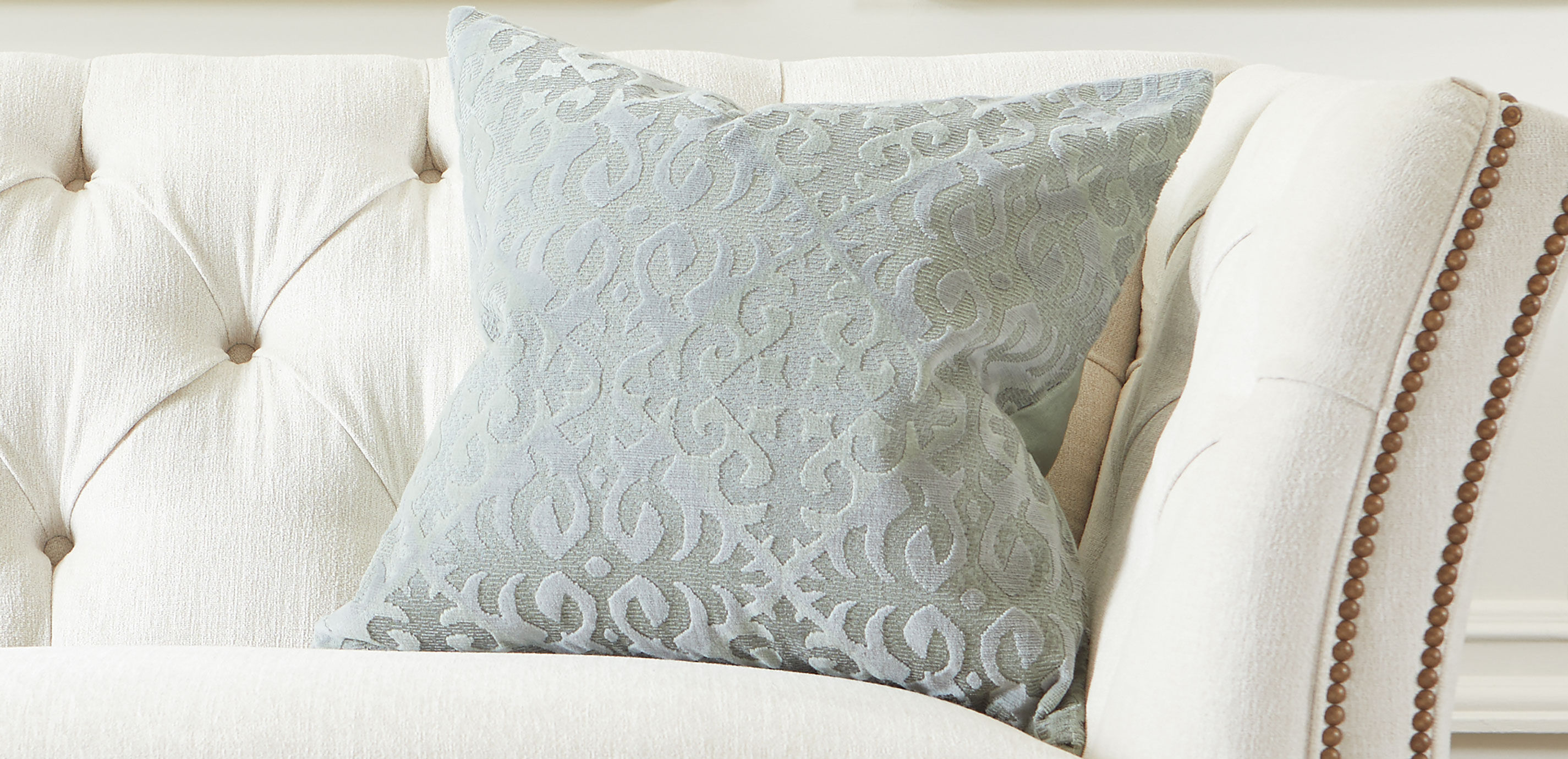 Ombre Cut Velvet Square Pillow, 20"_1