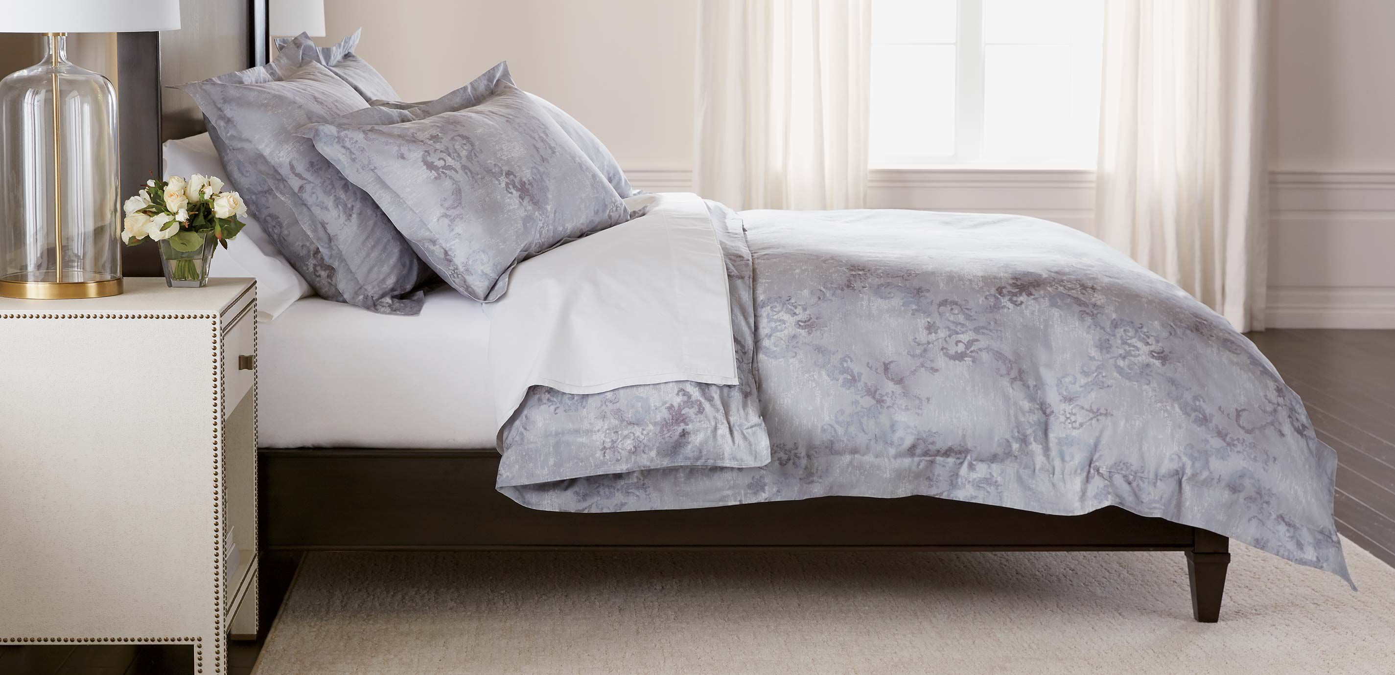 Damask Print Duvet Cover Damask Print Shams Ethan Allen