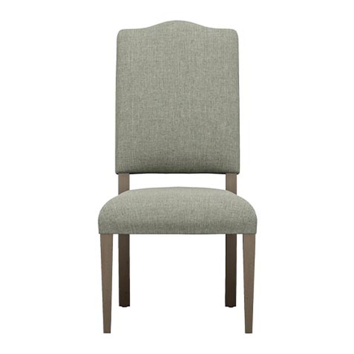 Hadley Dining Side Chair: Serpentine Back, Tapered Leg