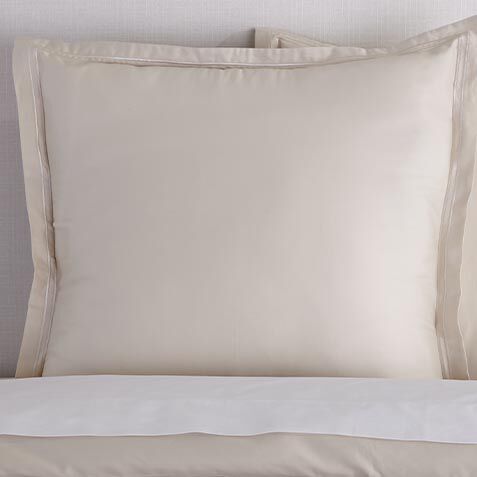 Solid Silk Blended Euro Sham image