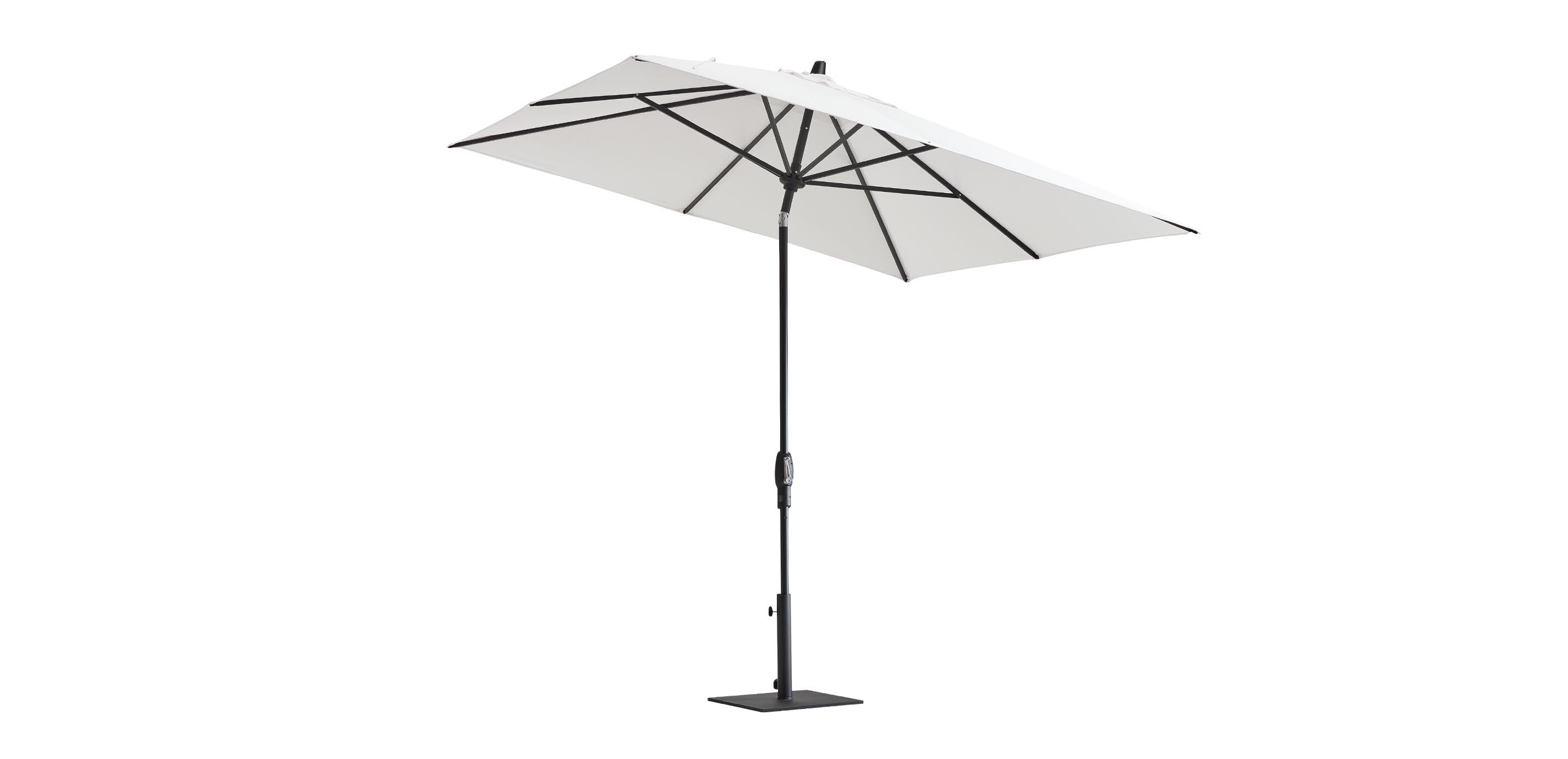 8'x10' Auto Tilt Umbrella Black Pole_1
