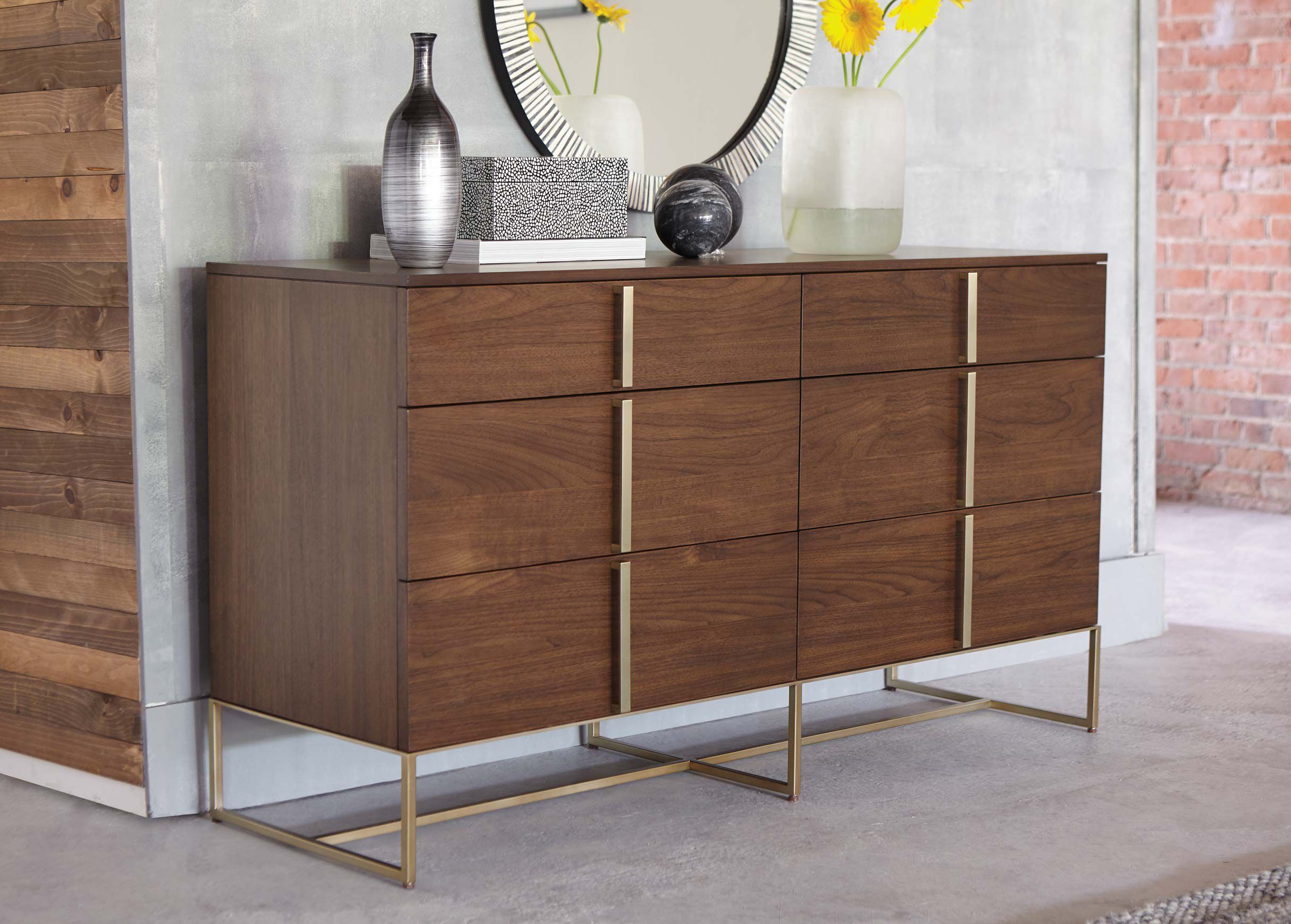 Montclaire Large Wood DoubleSided Dresser Ethan Allen Dressers