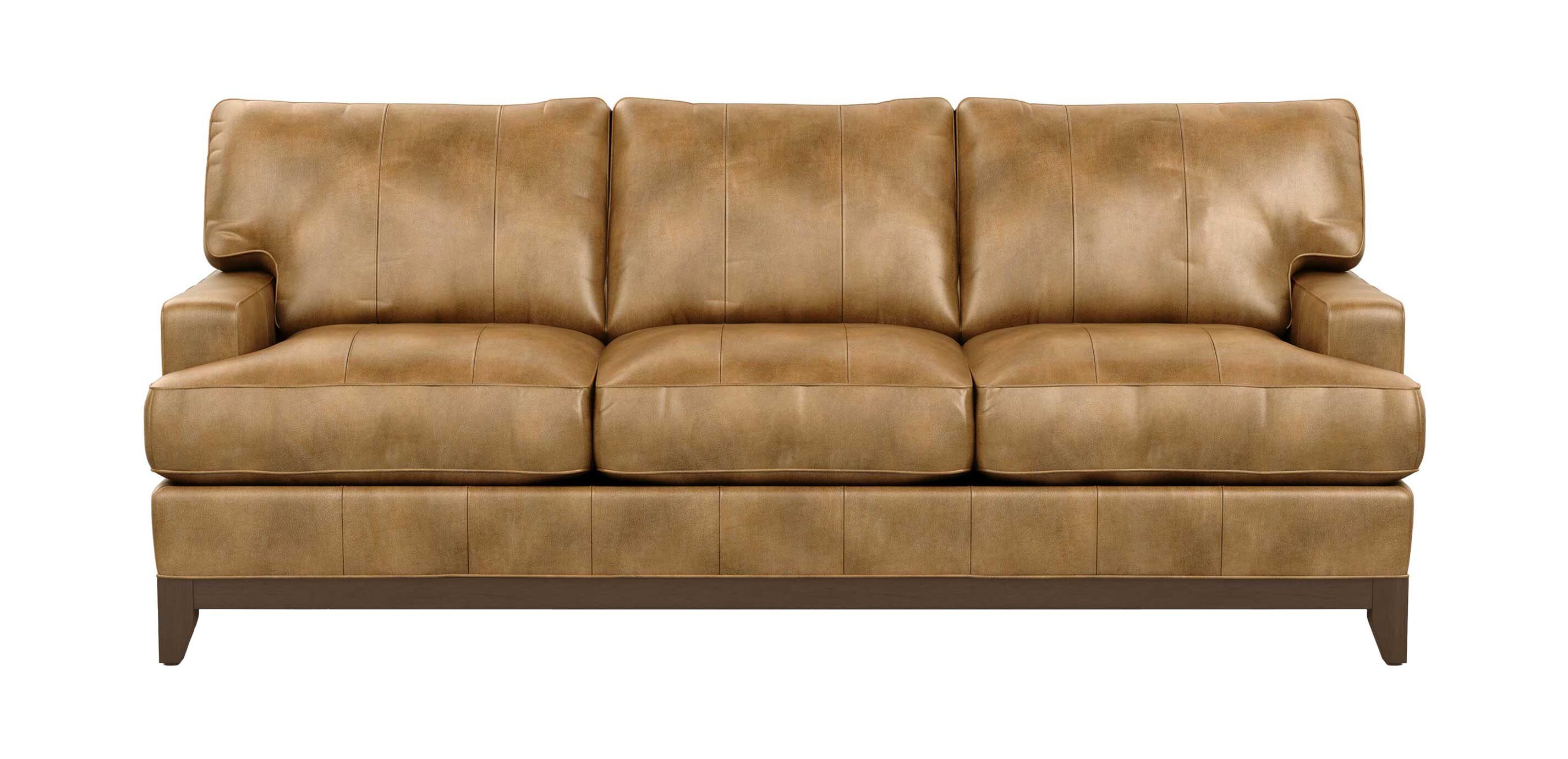 Arcata Leather Three-Seat Sofa | Ethan Allen