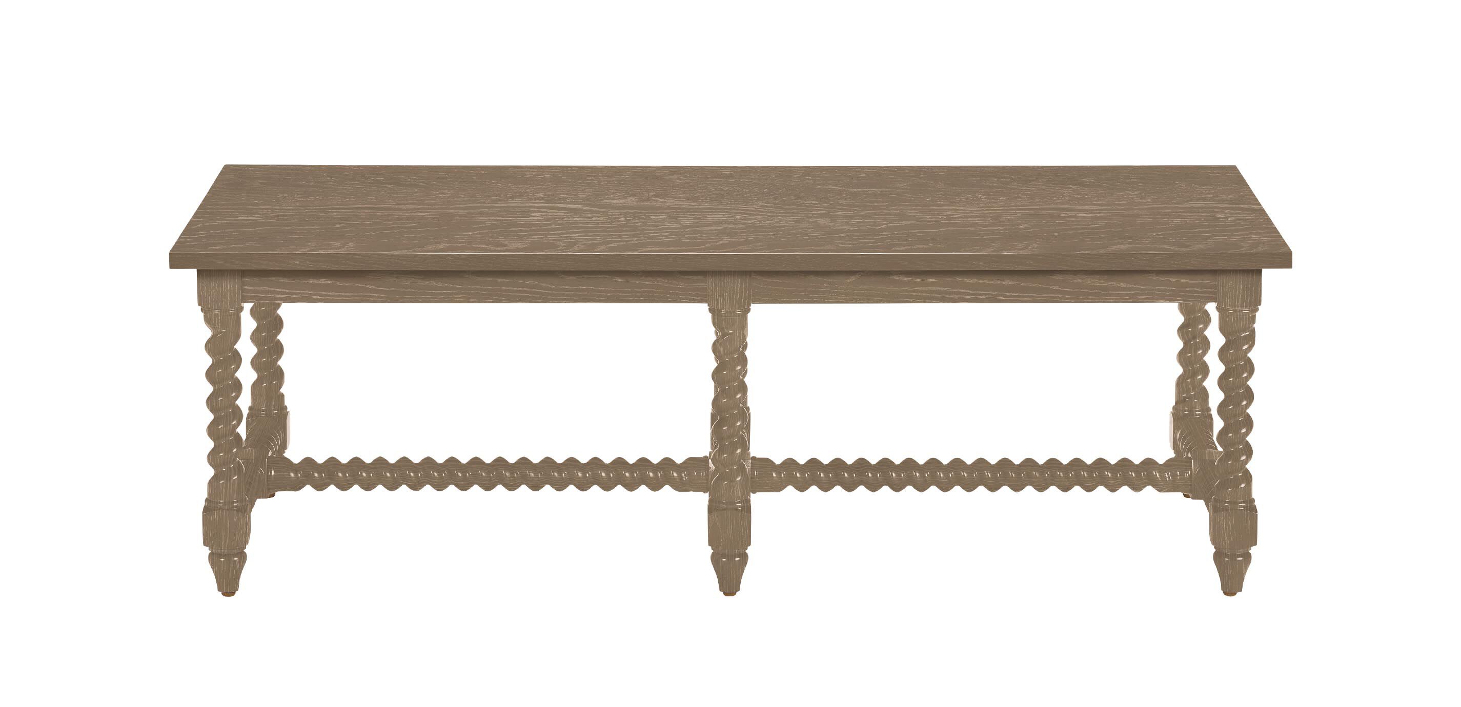 Madalynn Rectangular Barley Twist Coffee Table