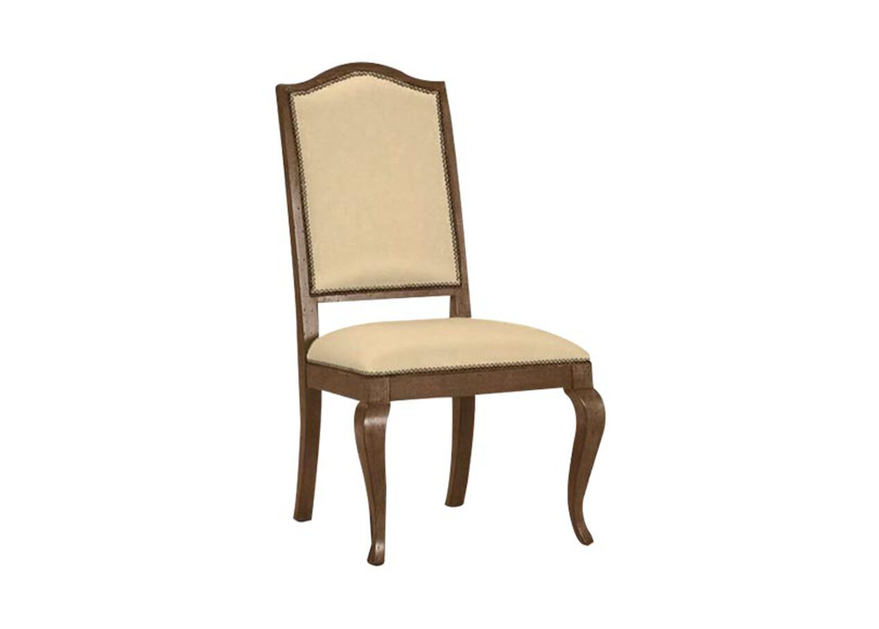 Hayden Cabriole-Leg Leather Side Chair | Side Chairs | Ethan Allen