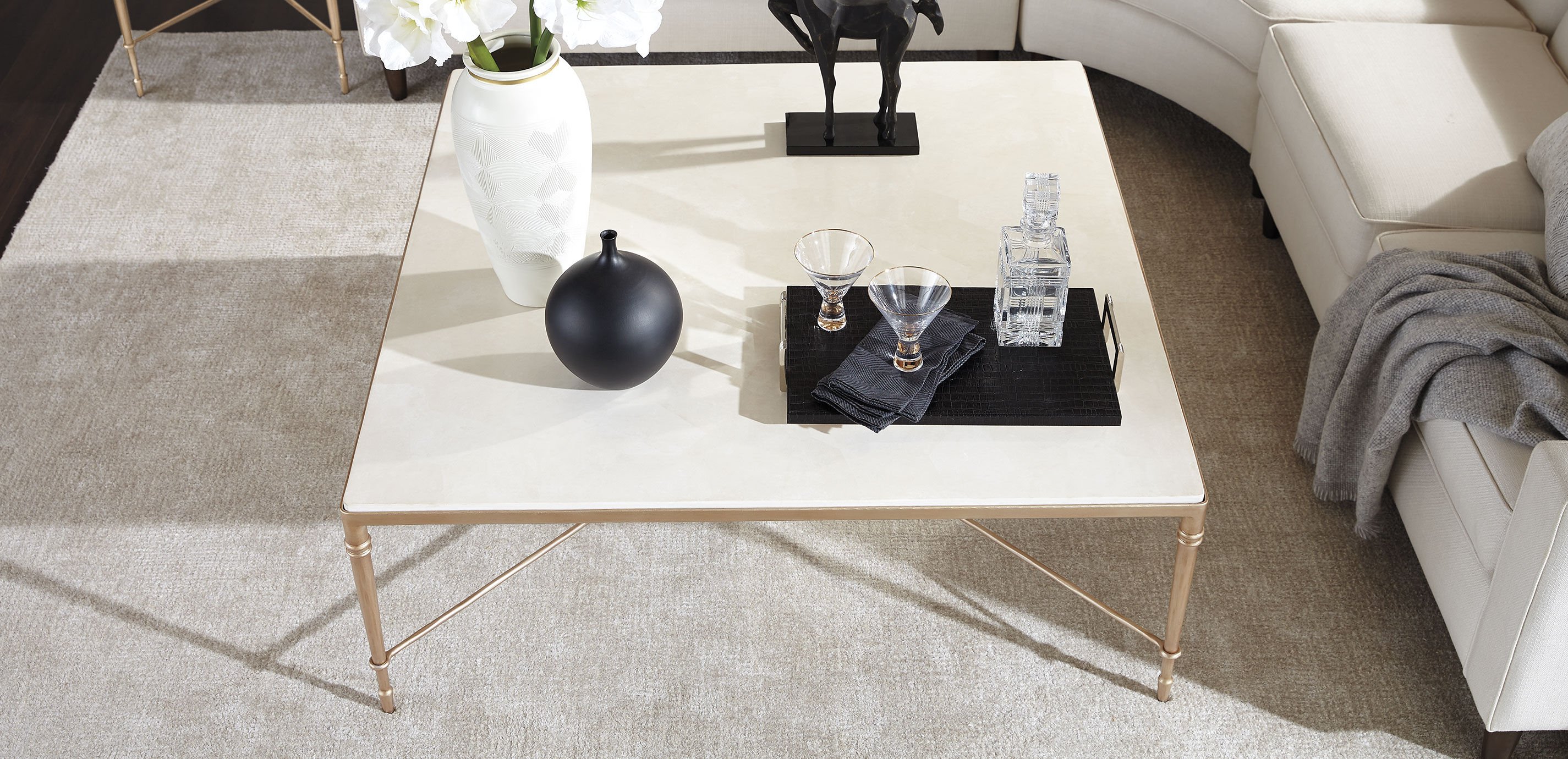 Valeria Stone-Top Square Coffee Table_8