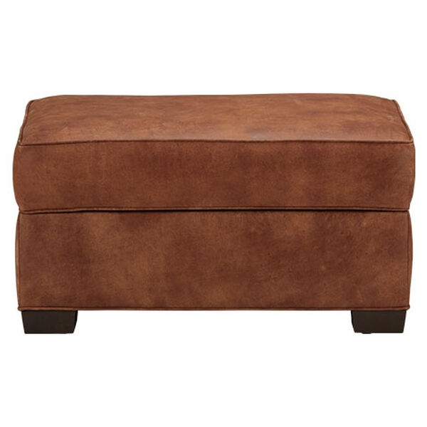 Spencer Leather Ottoman