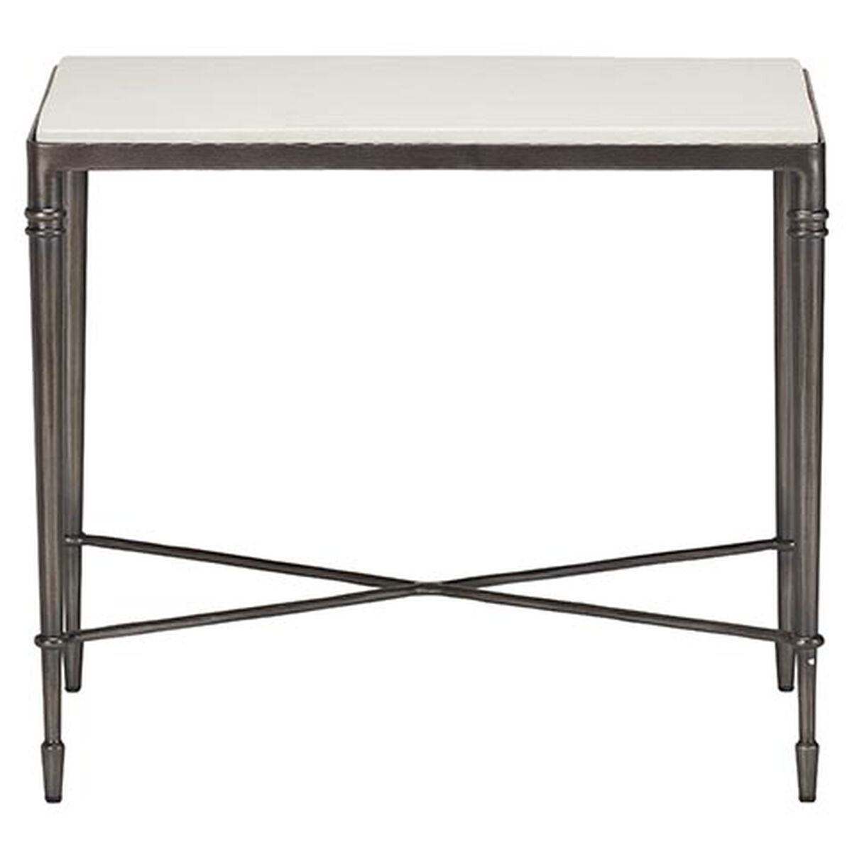 Valeria Stone-Top End Table