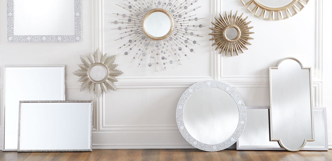 Rosalie Round Mirror: Star-Pattern Frame | Ethan Allen
