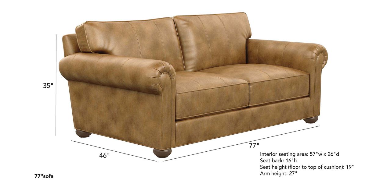 Richmond Leather Sofa Sofas & Loveseats Ethan Allen