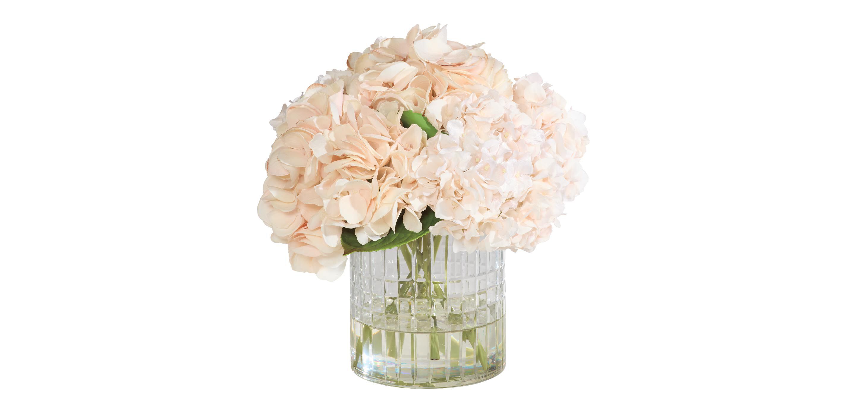 Hydrangea Bouquet in Cut-Glass Vase_2