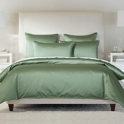 Salena Solid Duvet Cover and Shams Set, Sage image