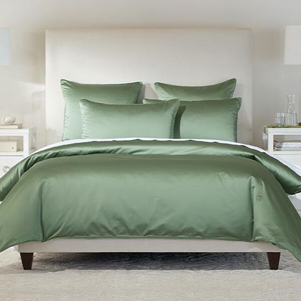 Salena Solid Duvet Cover and Shams Set, Sage