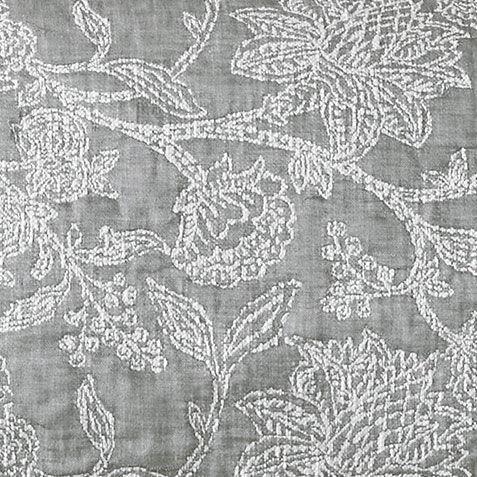 Floral Jacquard Duvet Cover and Shams Set, Gray Product Tile Hover Image floraljacquardgry