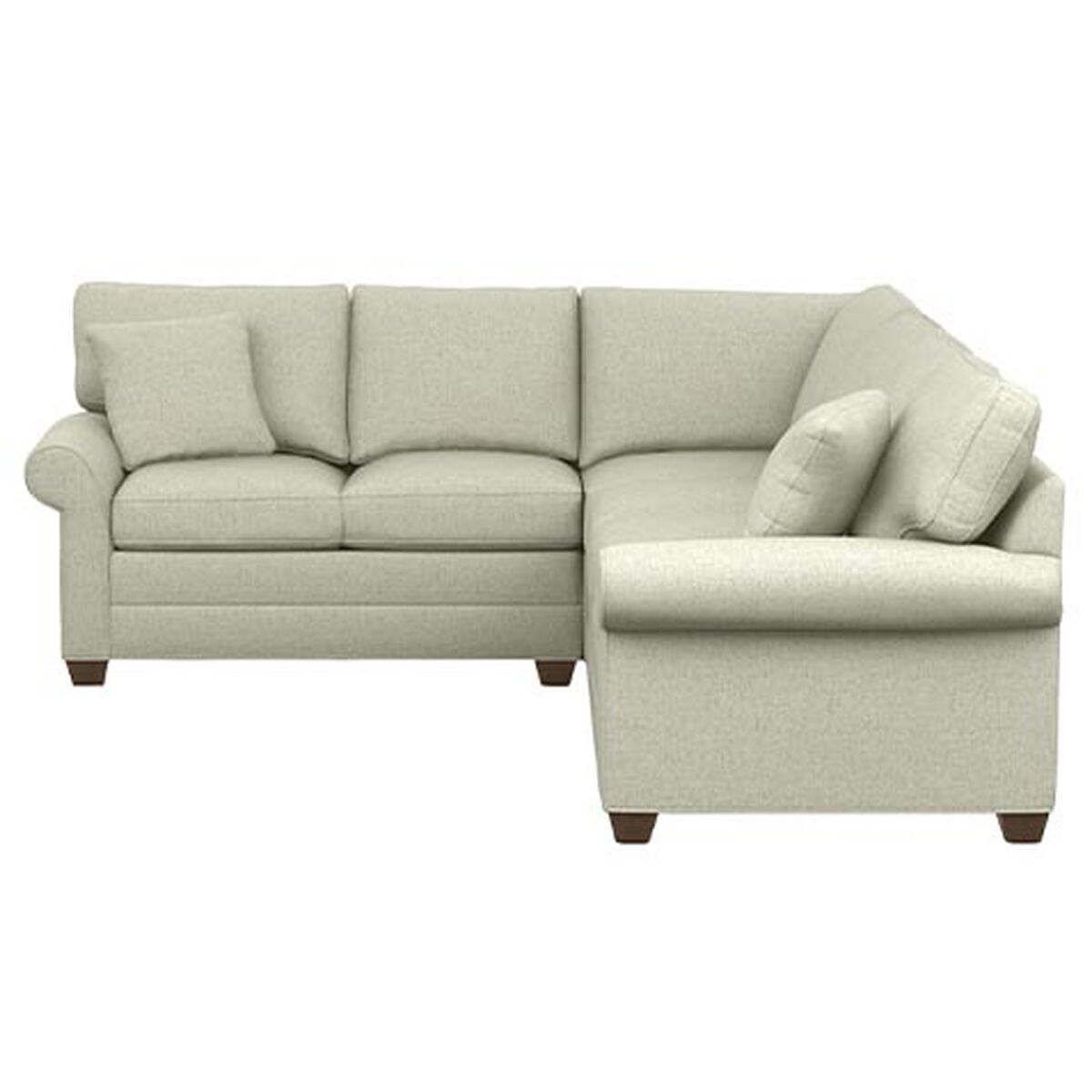 Bennett Roll-Arm Three-Piece Sleeper Sectional