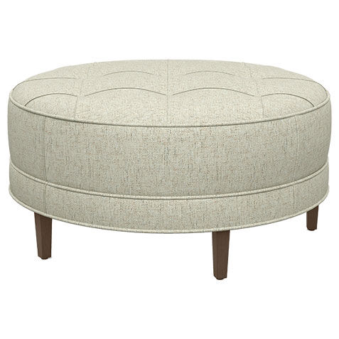 Ethan allen best sale round ottoman
