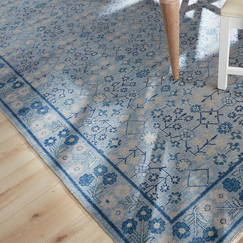 Khotan Rug, Gray/Blue Product Tile Hover Image 041517