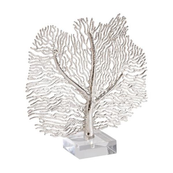 Silver Coral Sculpture
