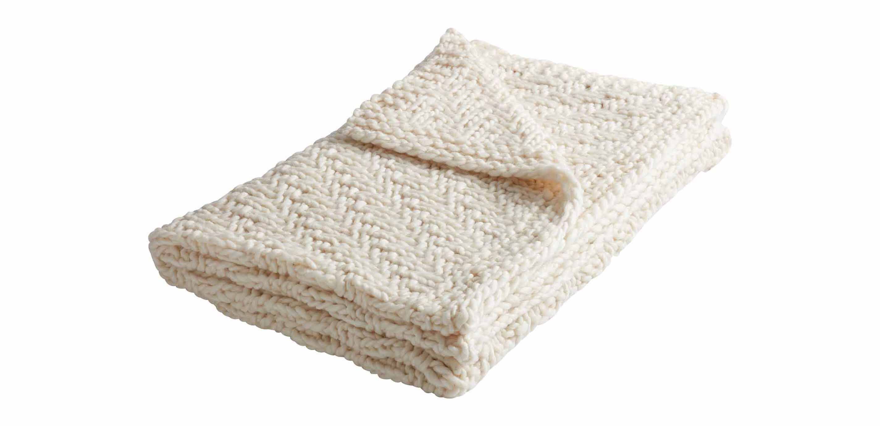 Diagonal Knit Throw_1