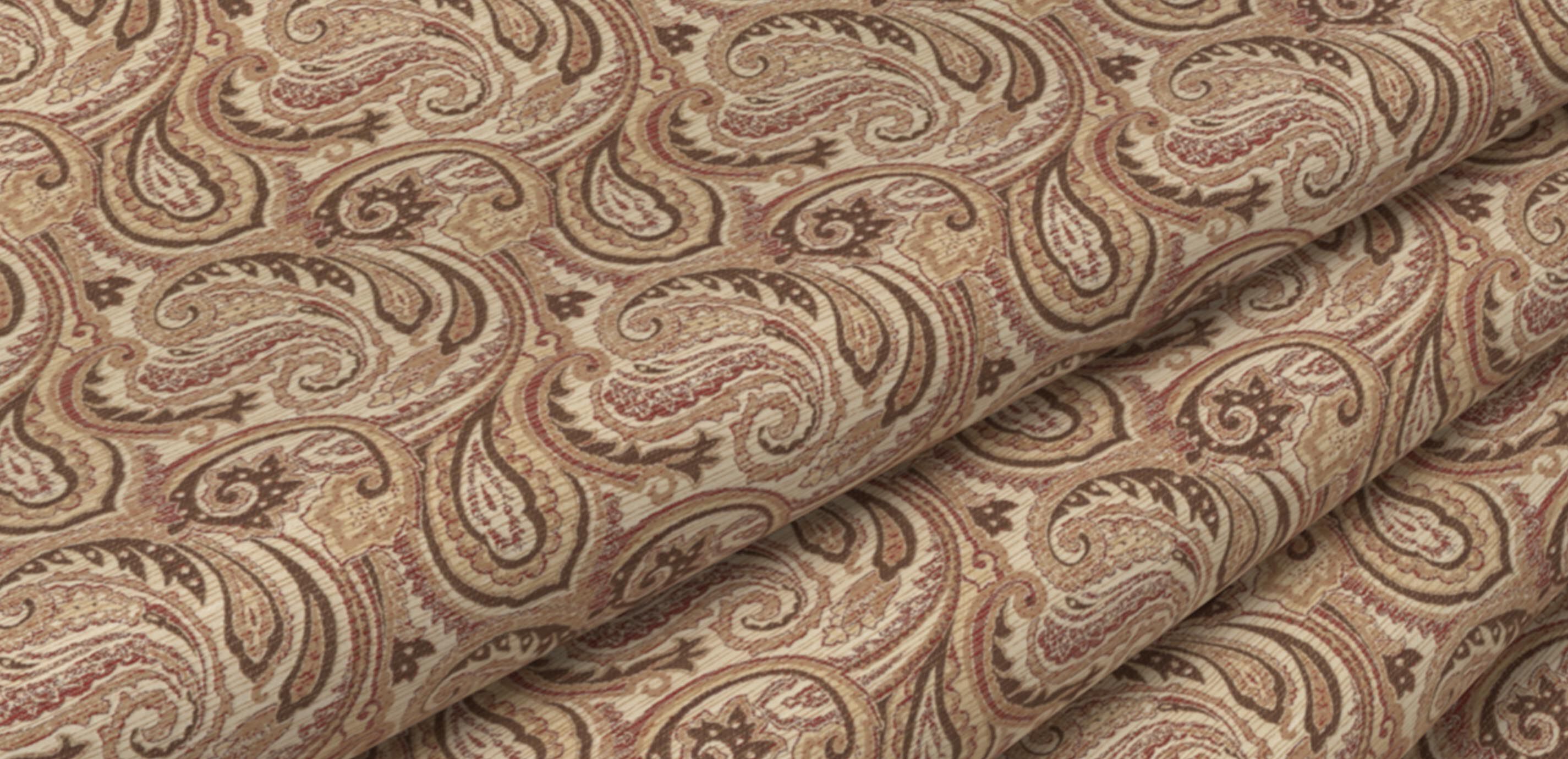 Luisa Garnet Fabric By the Yard_1