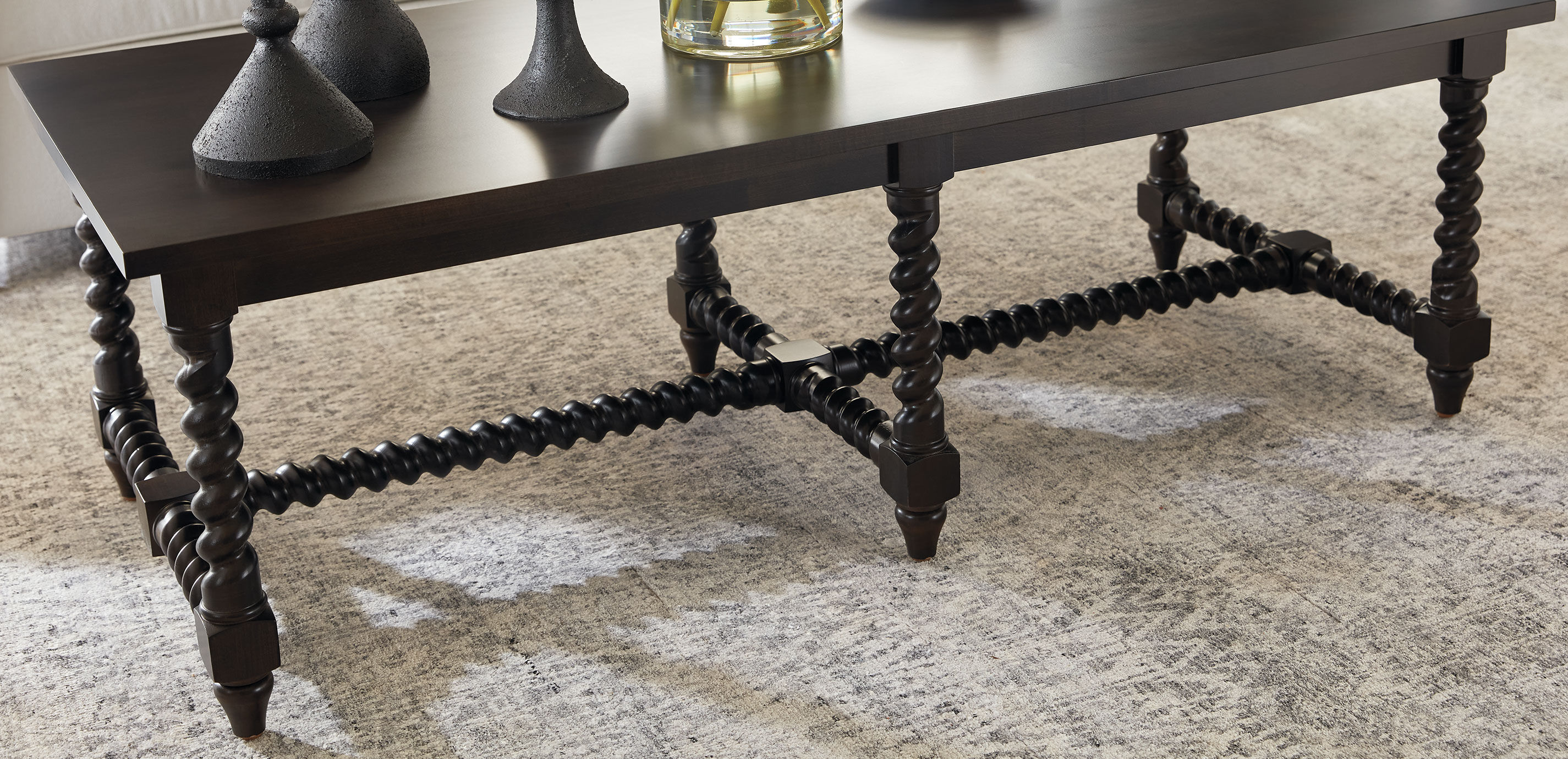 Ikat Rug, Gray/Ivory_2