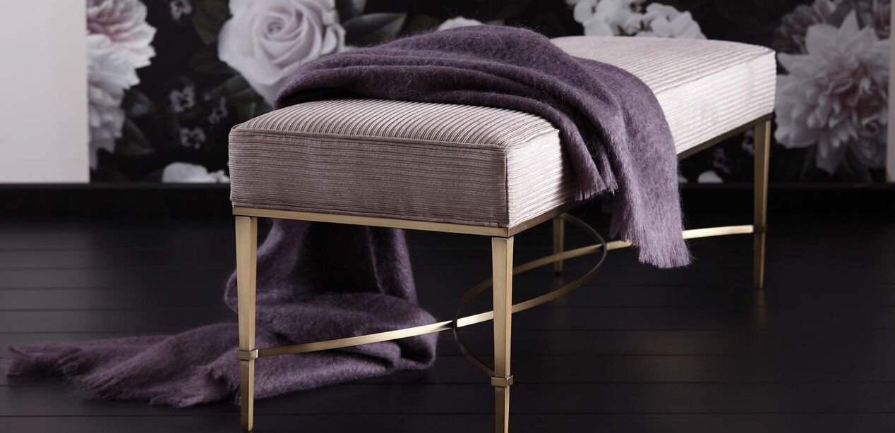 Sidney Upholstered Bench Ethan Allen Bench Ethan Allen