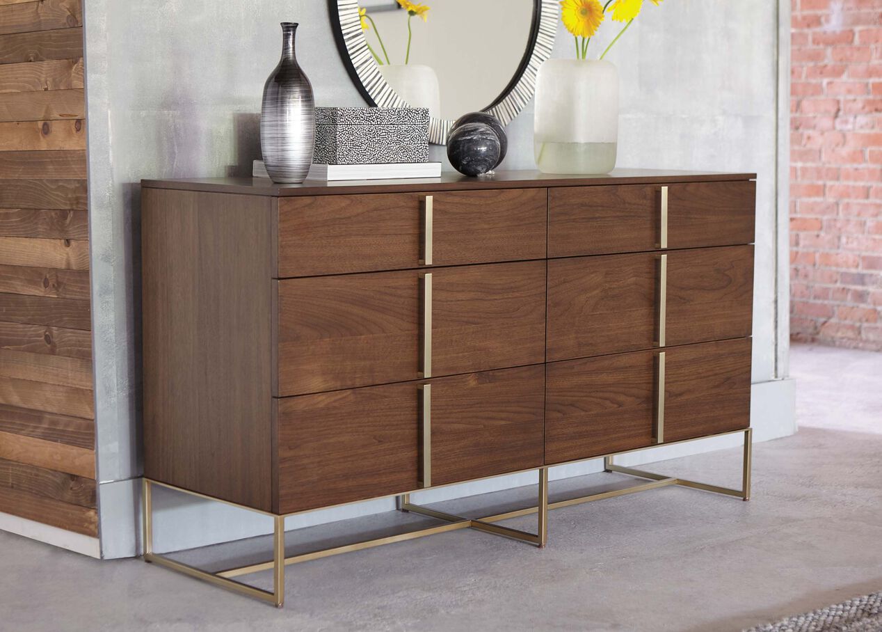 Montclaire Large Wood DoubleSided Dresser Ethan Allen Dressers