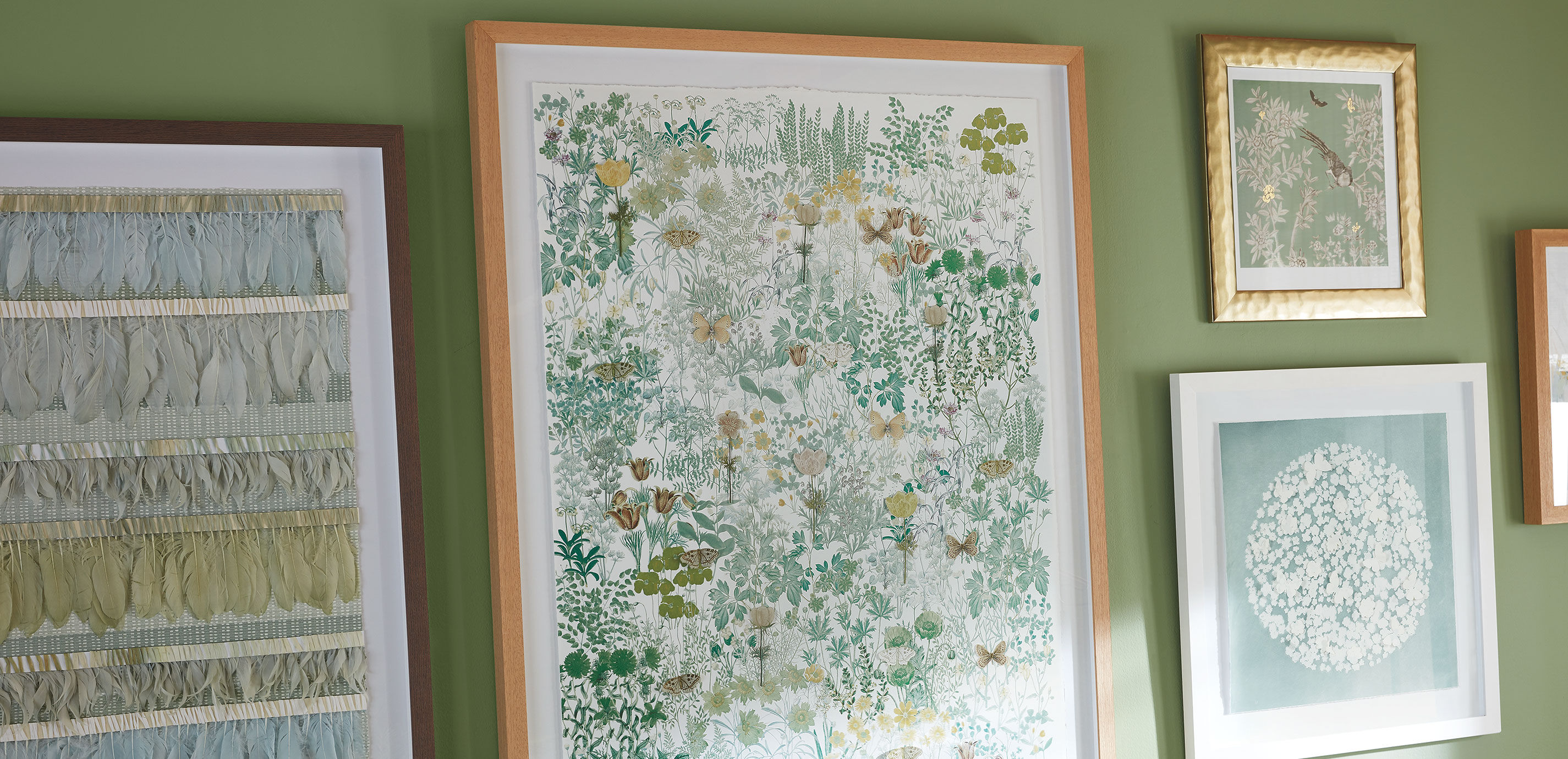 Gilded Green Chinoiserie Framed Art Print | Ethan Allen
