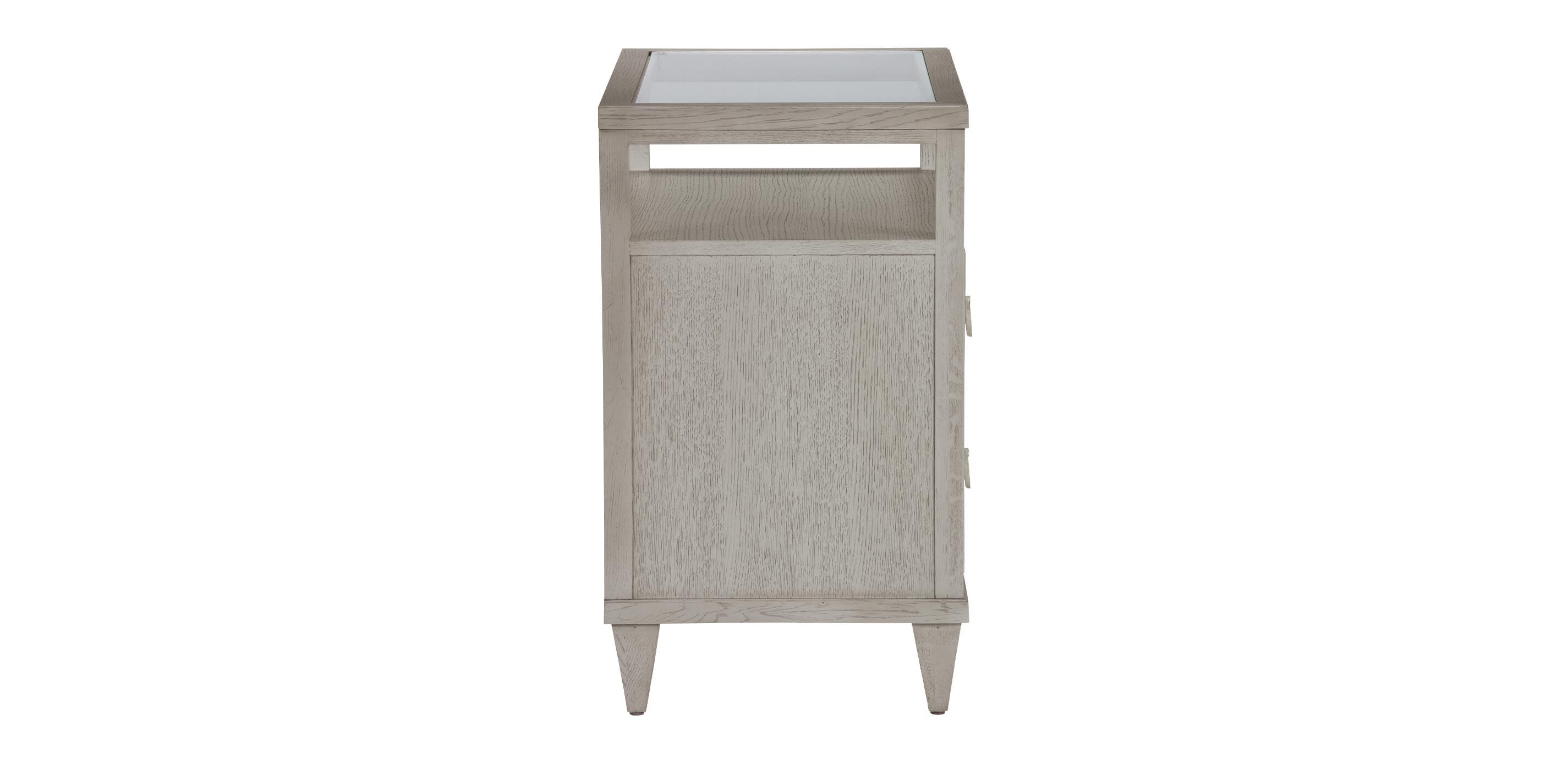 Heston Oak Glass-Top Night Table_3