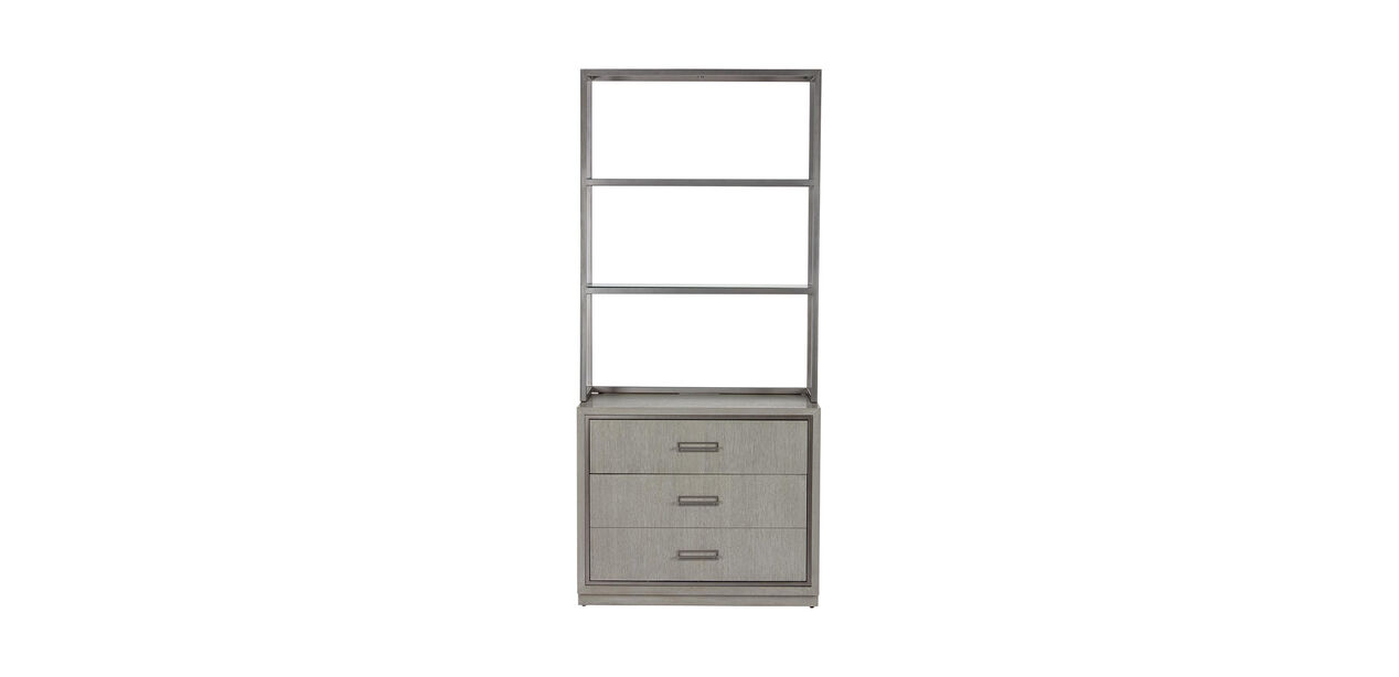 Faraday Two Drawer File Cabinet With Hutch Ethan Allen