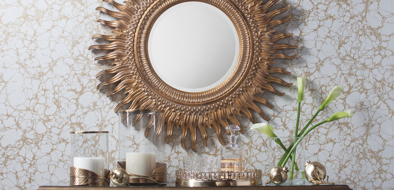 Leaf Hurricane, Brass Candle Holders Ethan Allen