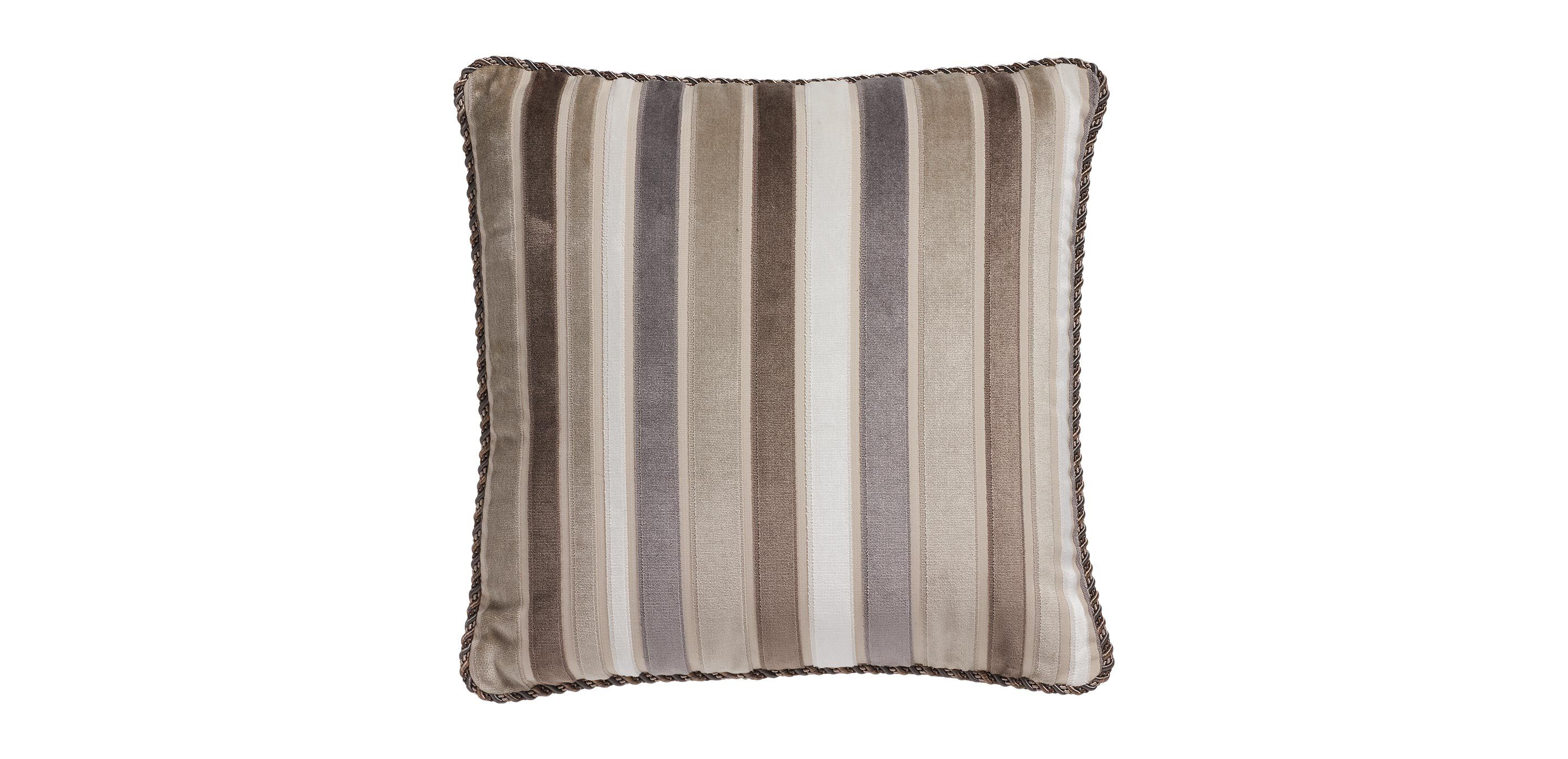 Velvet stripe pillow outlet