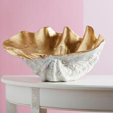 Large Gold Leafed Clam Shell Product Tile Hover Image 438300