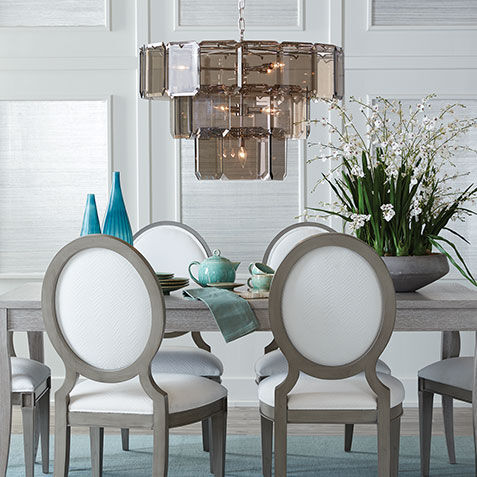 Ethan allen glass dining table deals