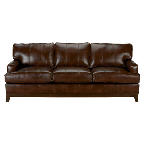 sofas and loveseats | leather couch | ethan allen