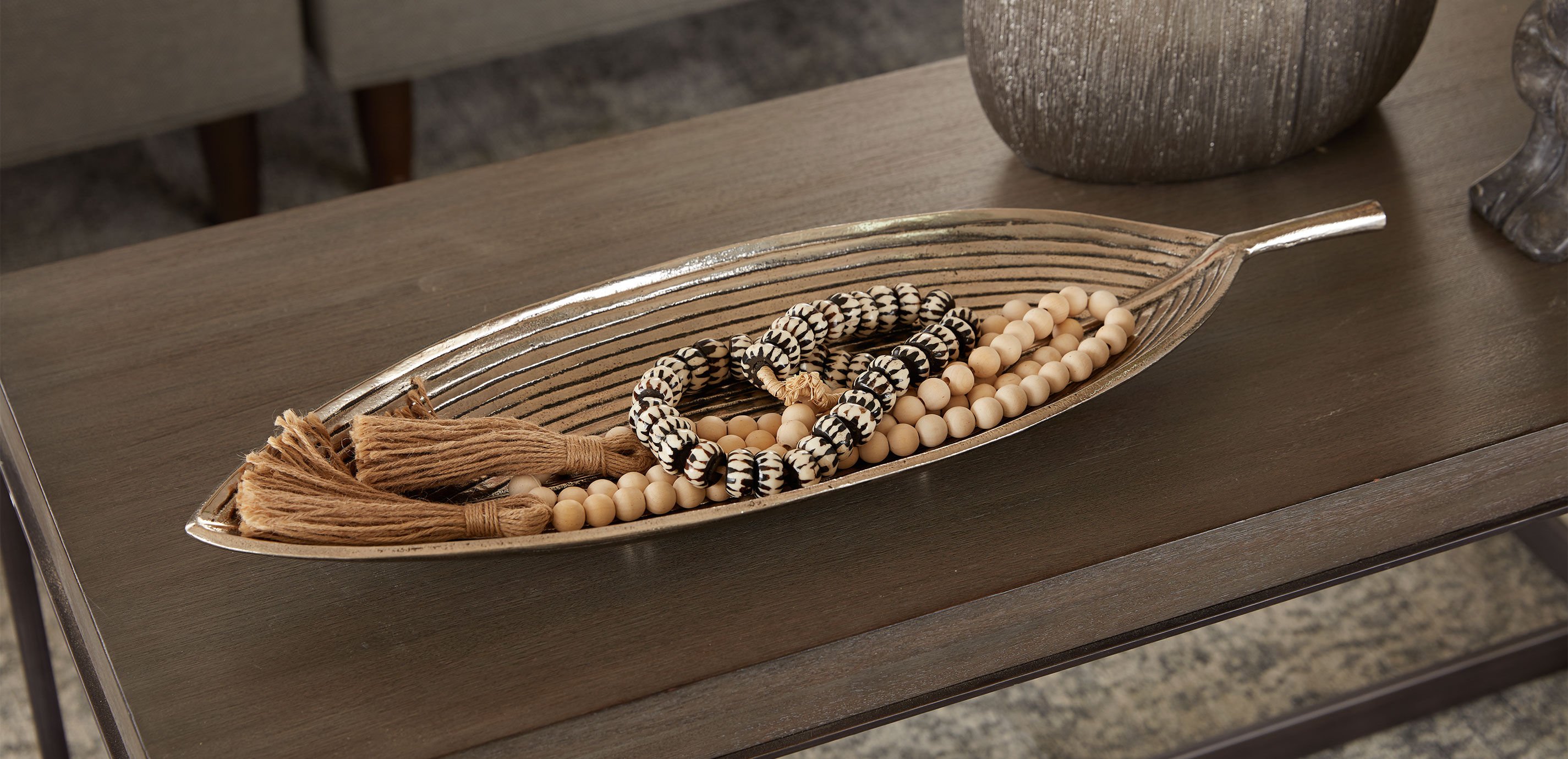 Antiqued Leaf Tray_3