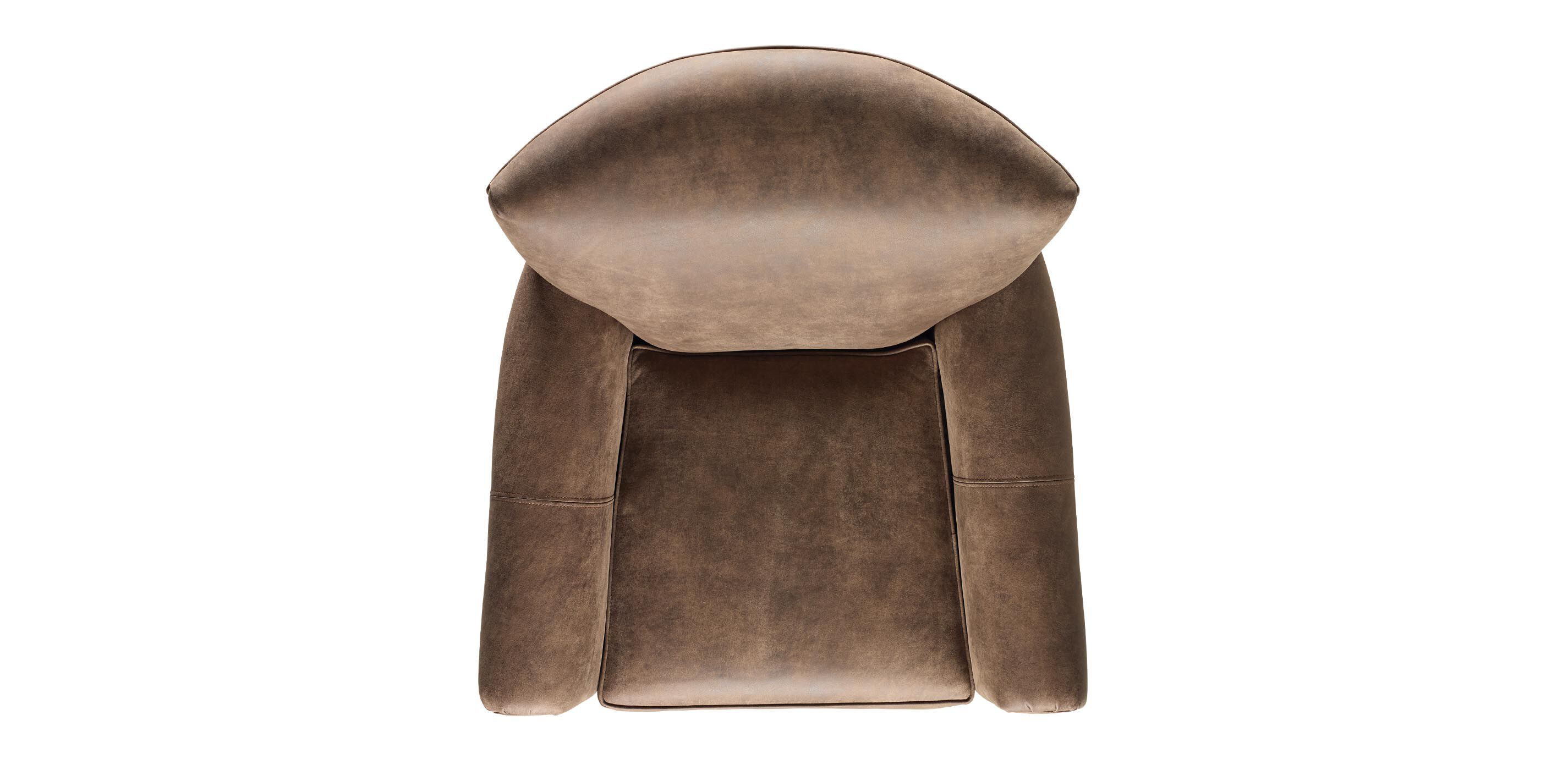 Turner Leather Roll-Arm Swivel Chair_4