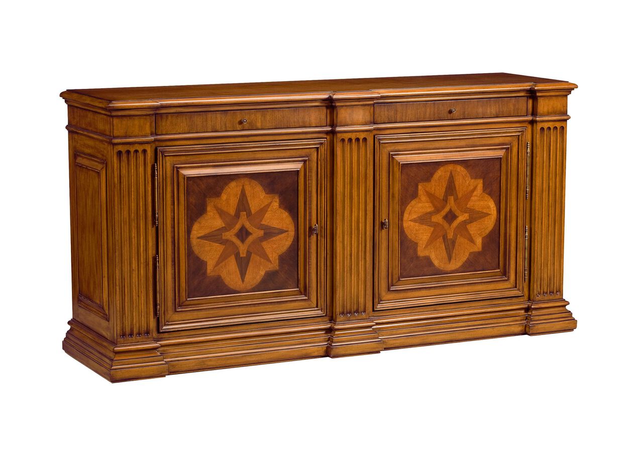 Lombardy Marquetry Sideboard Buffets, Sideboards & Servers Ethan Allen