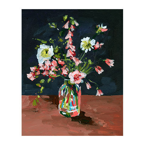 Bottle & Flowers I image