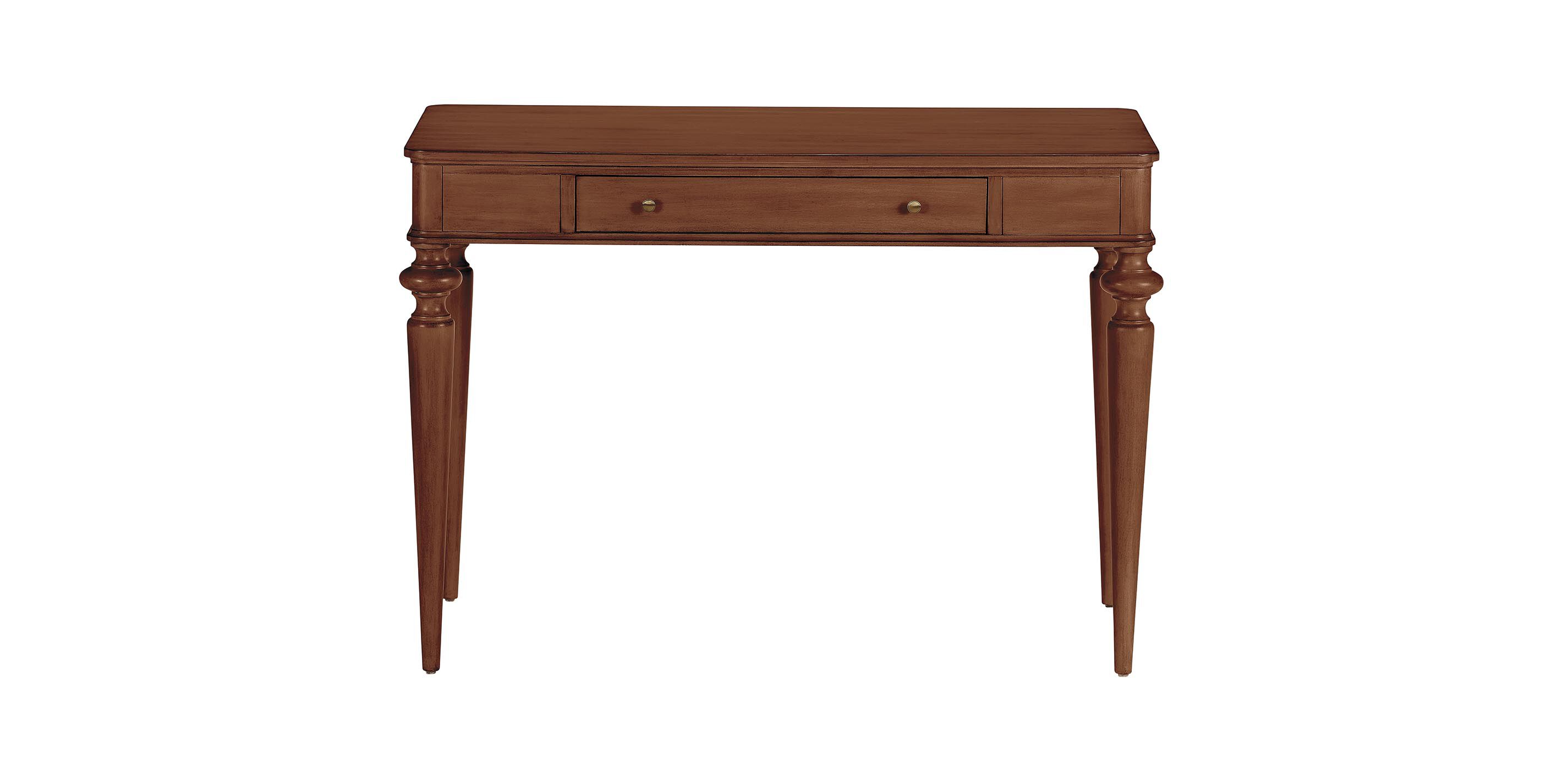 Custom Rounded-Corner Home Office Desk