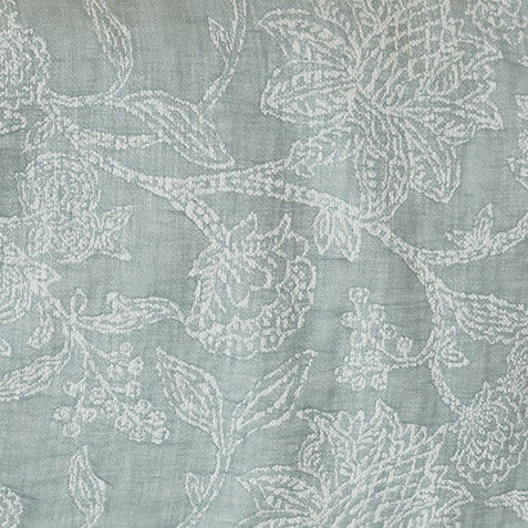 Floral Jacquard Duvet Cover and Shams Set, Aqua Product Tile Hover Image 036239AQUSET