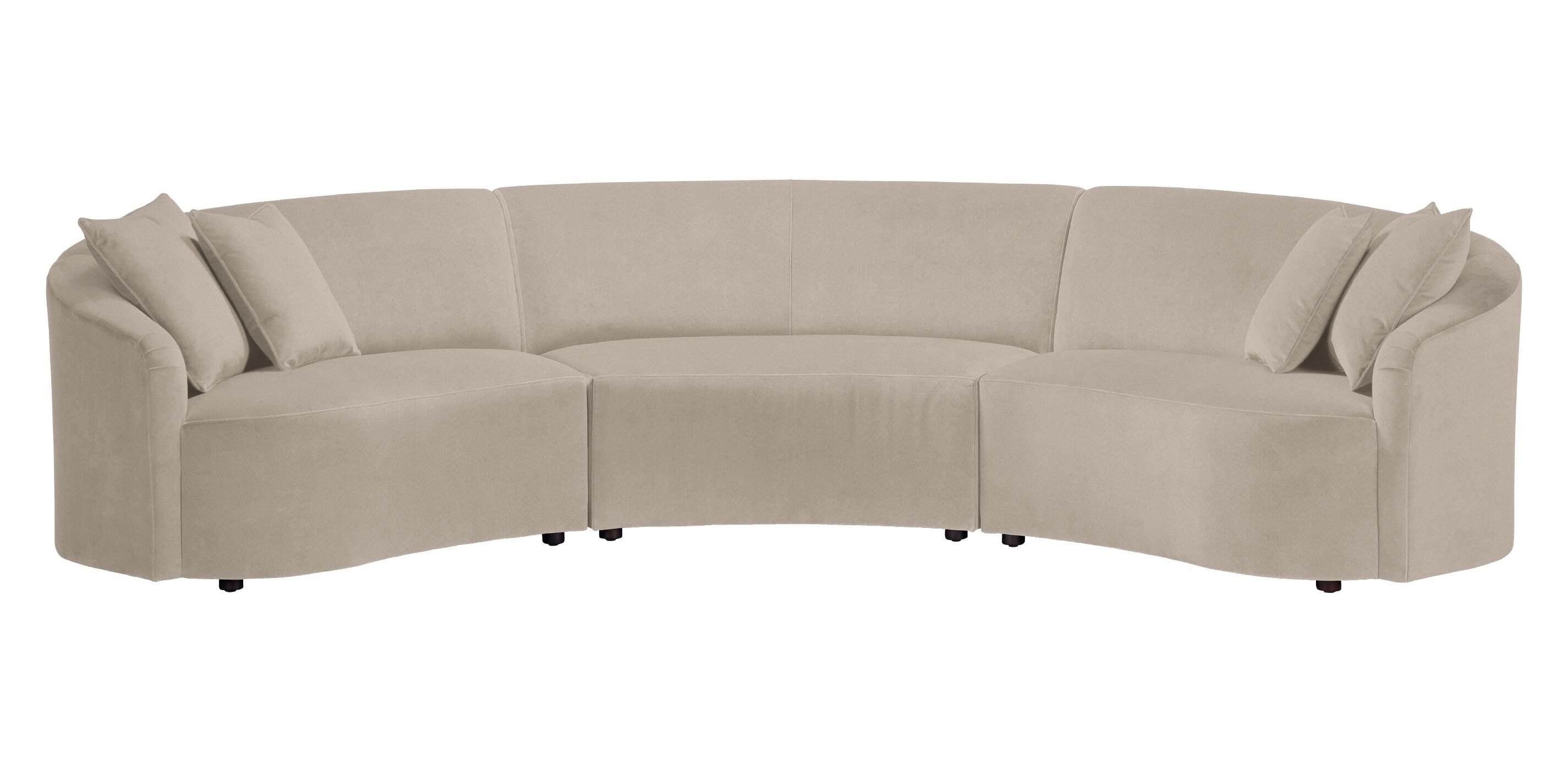 Calista Curved Three-Piece Sectional
