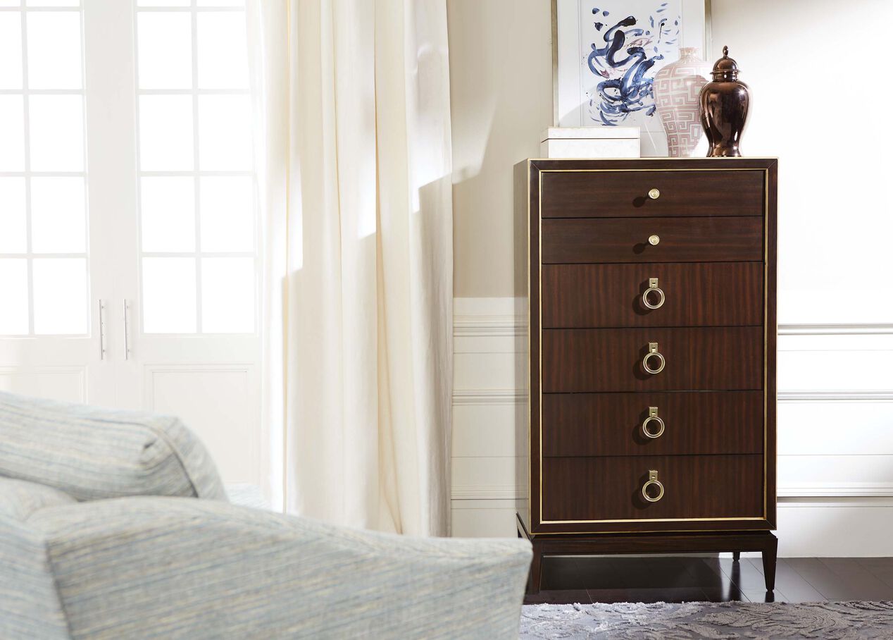 Powell Tall Wood Dresser Solid Wood Tall Dresser Ethan Allen