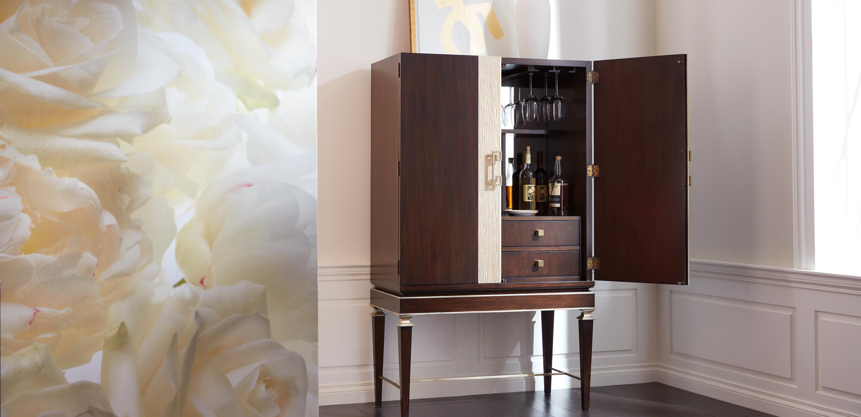Evansview Wood Bar Cabinet Ethan Allen Bar Cabinet Ethan Allen