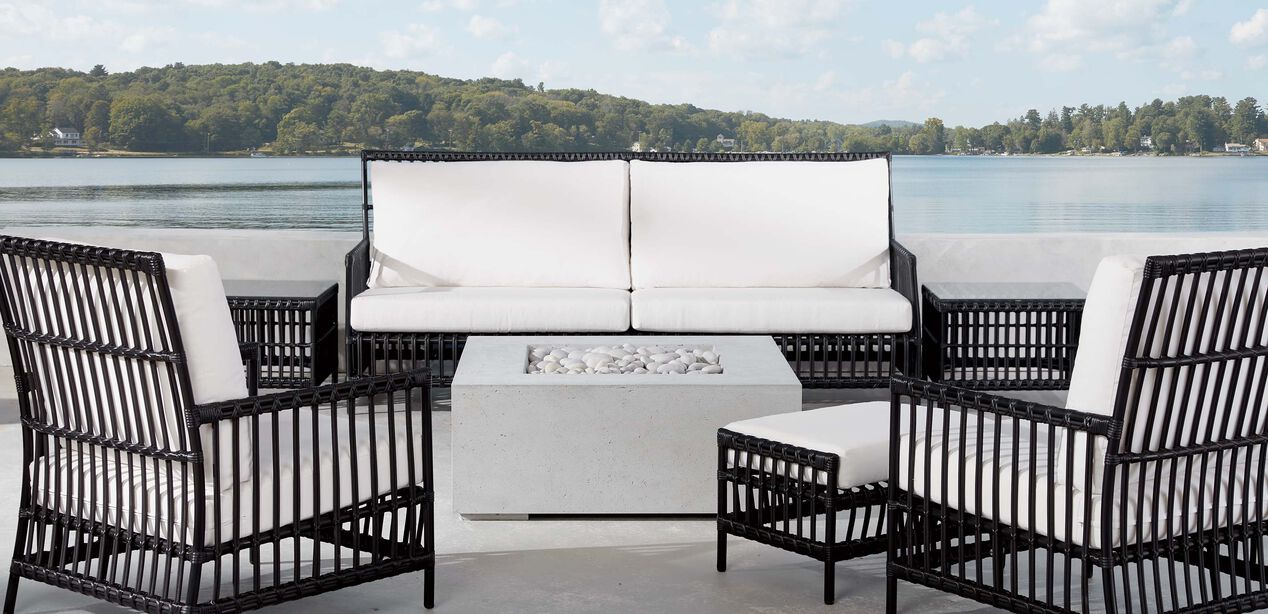 Vero Dunes Wicker Resin Patio Sofa Ethan Allen Outdoor Lounging Ethan Allen
