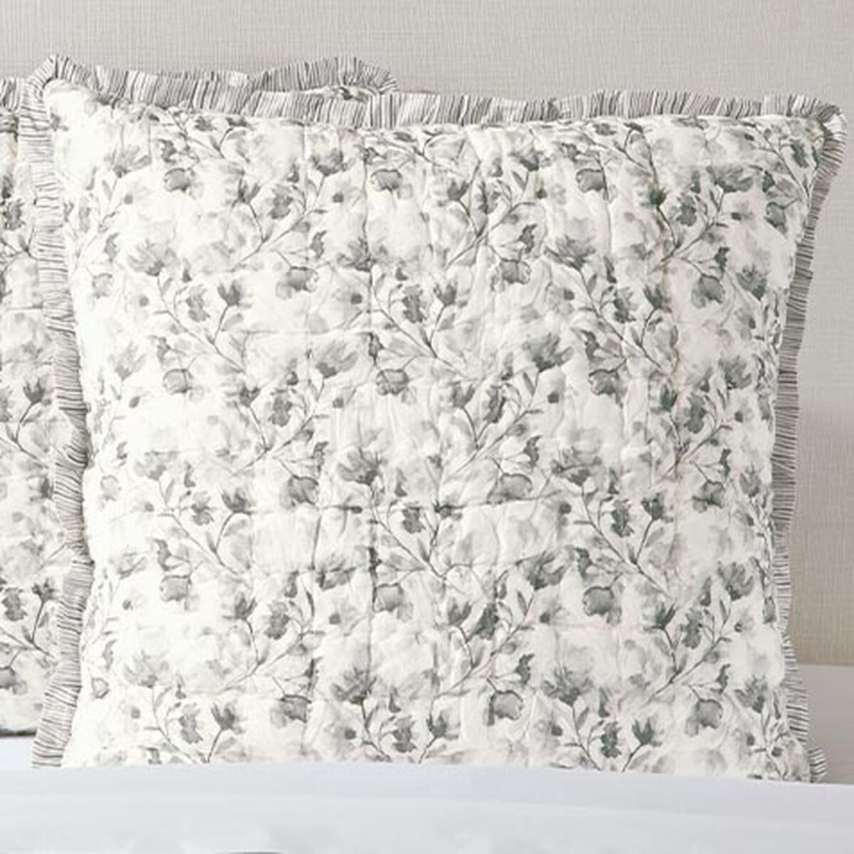 Watercolor Floral Euro Sham