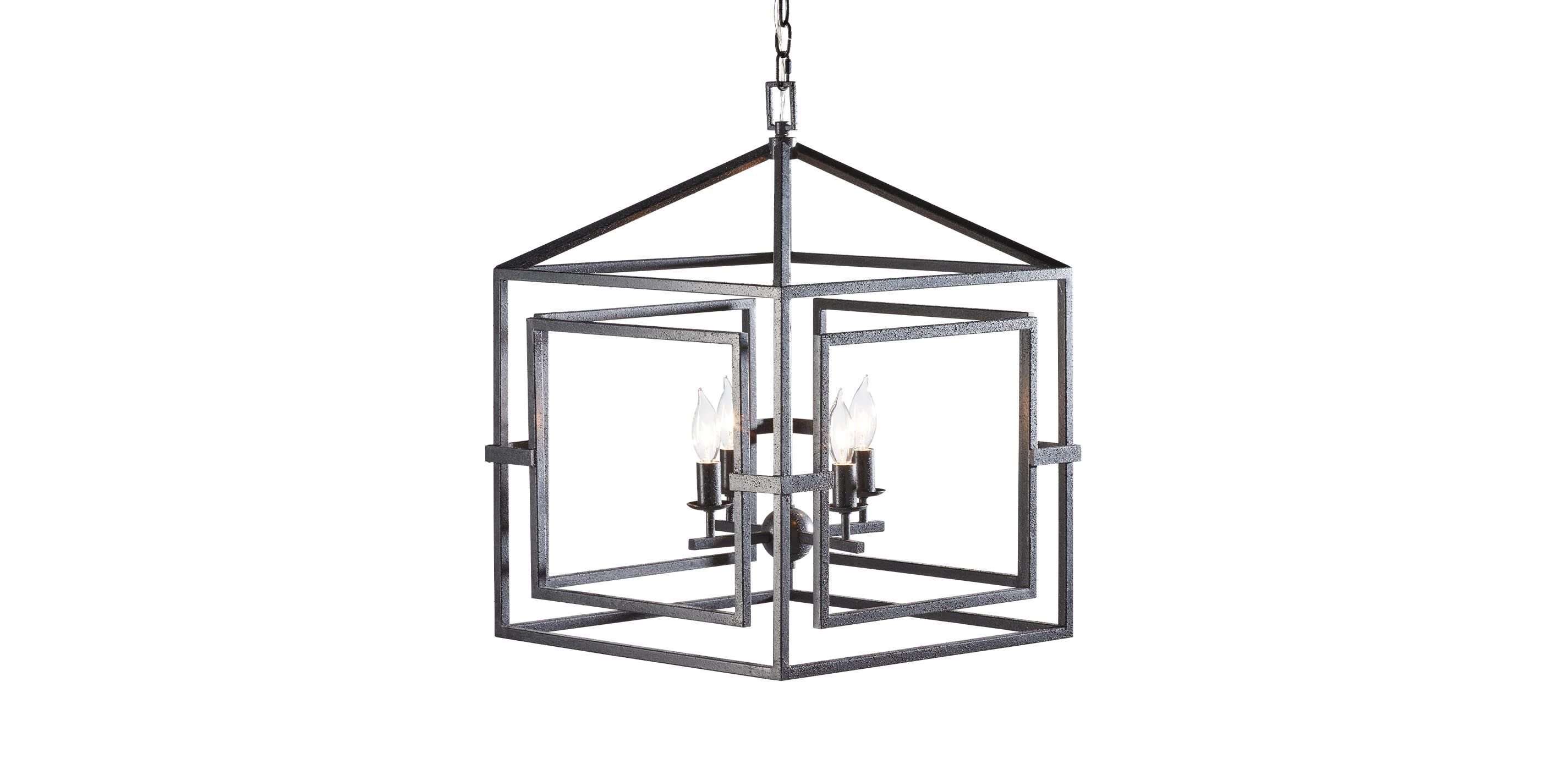 Killian Black Lantern Pendant Light_3
